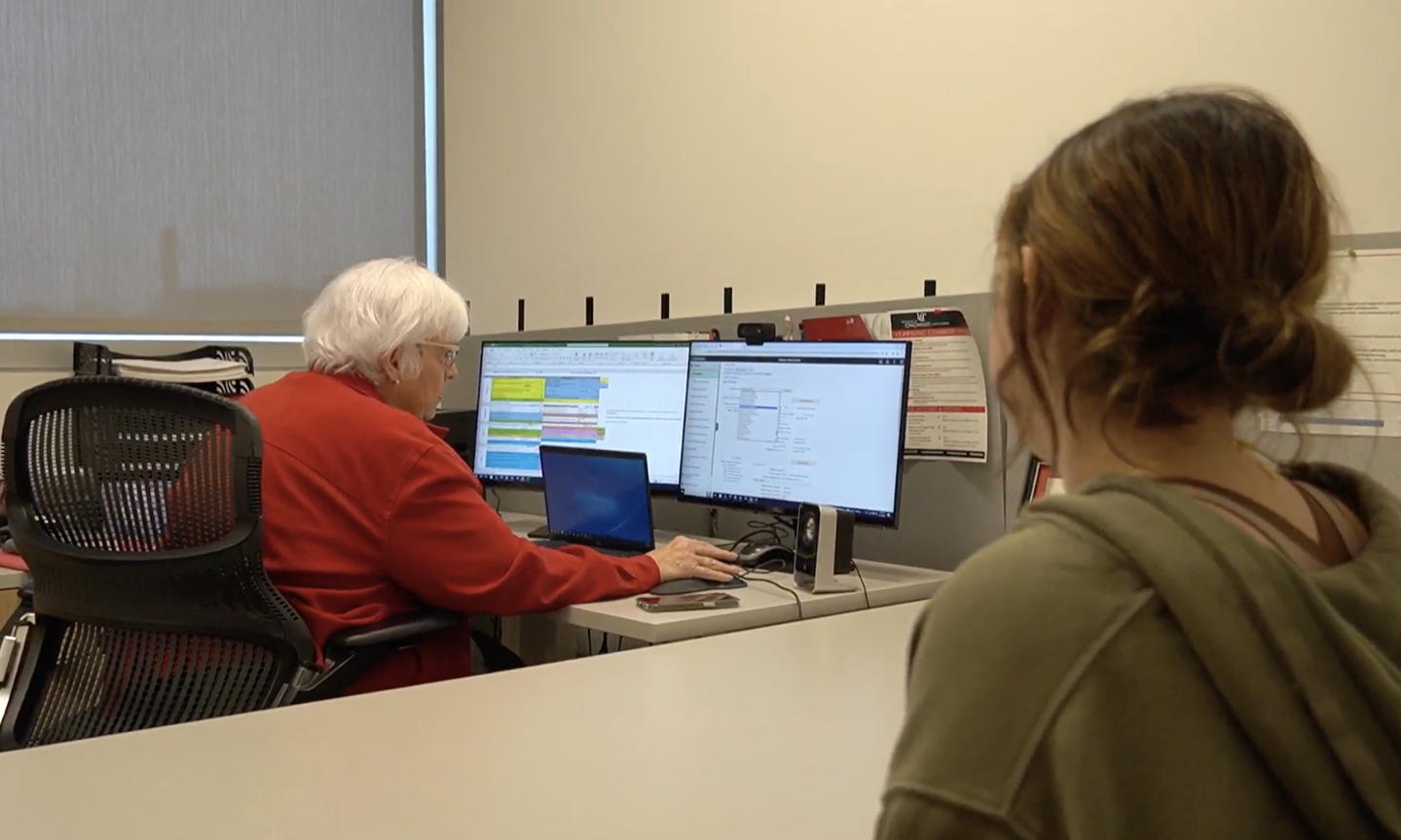College of Allied Health Sciences student works with an advisor